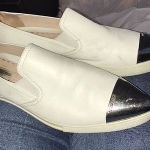 Miu Miu Toe Cap Embossed Shoes